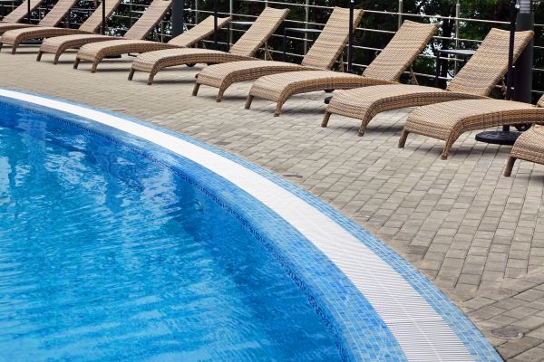 Poolside Hardscaping in West Chester